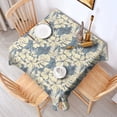 thumbnail image 2 of Pioneer Flower Floral Print Pattern Square Tablecloth,Waterproof Square Table Cover,Wipeable Spillproof Washable Table Cover for Home Kitchen Party Decor 42"X42"(107x107cm), 2 of 6