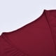thumbnail image 5 of Top asimétrico con cuello en V y tres botones, manga larga, sexy y ajustado, blusa informal para mujer, 5 of 7