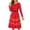 Christmas Red Santa Costume, variant on FKELYI Glitter Christmas Women Dress Size XL Soft Snowflake Red Christmas Dress Women Elastic Ladies A Line Dresses Knee Length