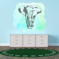 thumbnail image 3 of Animal Wall Decals for Children Playroom - Black and White Elephant Sillhouette Elephant DIY & Creativity Boy Girl Bedroom Wall Sticker - Size: 20 In x 18 In, 3 of 5