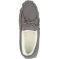 thumbnail image 6 of SNUGRUGS Womens Luxury Wool Suede Moccasin / Slipper with Rubber Sole (11 US, Grey), 6 of 7