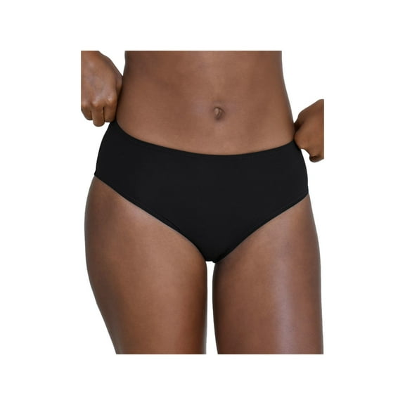 SKARLETT BLUE Intimates Black Knit Jersey Folds Into Pocket Hipster Underwear ONE SIZE