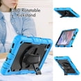 thumbnail image 5 of Samsung Galaxy Tab A7 Lite Case 8.7" with Screen Protector 360 Rotating Hand Strap Stand, Dteck Drop-Proof Rugged Case for Galaxy Tab A7 Lite 2021 SM-T220/T225/T227,Light Blue+Black, 5 of 7