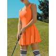 thumbnail image 3 of Charmo Womens Scallped Trim Tennise Dress Workout Athletic Golf Dresses with Shorts and Pockets, 3 of 6