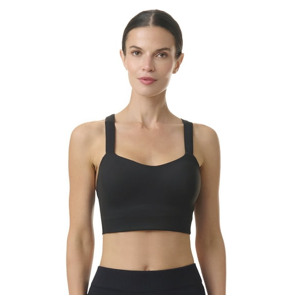 Avia Women's Low Impact Longline Strappy Back Sports Bra, Sizes XS-XXXL