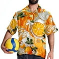 thumbnail image 4 of Tangerine Men's Short Sleeve Beach Shirts, Casual Printed Button Down Summer Shirts for Men and Women, 4 of 6