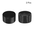 thumbnail image 2 of 2pcs Rubber End Caps 100mm ID Vinyl Round Tube Bolt Cap Cover Screw Thread Protector Black, 2 of 4