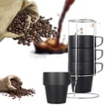 thumbnail image 3 of Tasse à Café en Acier Inoxydable, 4 Pcs Tasses à Café Empilables Tasse de Camping Empilable Performance Fiable, 3 of 4