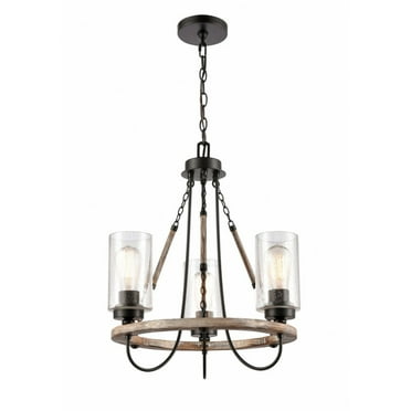 442-3CR-BK-G4424-LED-Innovations Lighting-Paladin - 10.5W 3 LED Mini Chandelier In Farmhouse Style-22.68 Inches Tall and 19.13 Inches Wide