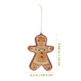 thumbnail image 2 of PAMINGONO Gingerbread Man Ornament Brown Acrylic Hanging Decor For Home Christmas Party 1Pack 5.9x4.1x1.2in, 2 of 8