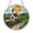 Acrylic 3.5 Inch, variant on Scenic Country Building Faux Stained Glass Window Decor2001