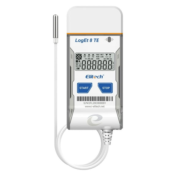 Elitech LogEt 8 TE Reusable Temperature Data Logger -40℉~185℉