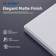thumbnail image 7 of 3-Gang Screwless Decorative Wall Plates, Mid-Size Unbreakable Thermoplastic Faceplate Cover for Decorator Receptacle Outlet Switch, UL Listed (5 Pack, White), 7 of 7