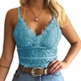 thumbnail image 2 of ZOELNIC Summer Lace Stitching Women V-Neck Sleeveless Tank Tops Camisole, 2 of 3