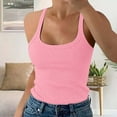 thumbnail image 2 of Hauts Sans Manches Mode pour Femmes Grande Taille Coupe Ajustée Gilet Débardeur d'Été Hauts Décontractés, 2 of 6
