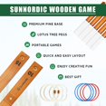 thumbnail image 2 of Set de césped Ring Toss Game SunNordic de madera para exteriores, 2 of 8