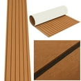 thumbnail image 2 of 9 Colors Boat Yacht & RV Synthetic Teak Decking Sheet Self-Adhesive EVA Foam Faux Teak Mat 6mm Thicknes, 2 of 8