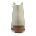 thumbnail image 4 of Journee Womens Taliah Western Low Cut Pointed Toe Cuban Heel Comfort Ankle Booties, Widths Available, 4 of 9