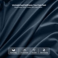 thumbnail image 6 of Lux Decor Collection Queen Size Sheets Set Brushed Microfiber High GSM, 4 Piece Sheet Set Upto 16 Inches Deep Pocket Bedding Sheets & Pillowcases - Navy Blue, 6 of 10