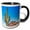 Black/White, variant on 3drose, Saguaro Cactus in Bloom, Desert Botanical Garden, Phoenix, Arizona., 11oz Two-tone Red Mug