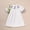 White, variant on ZEHJUHAN Toddler Girls' Bunny Embroidered Dress, Ruffle Puff Sleeve A-Line Party Dress with Back Buttons White,18-24M