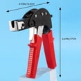 thumbnail image 4 of Setting Tool Heavy Duty Tool Hollow Wall Metal Cavity Anchor Plasterboard Fixing (Color: Red), 4 of 5