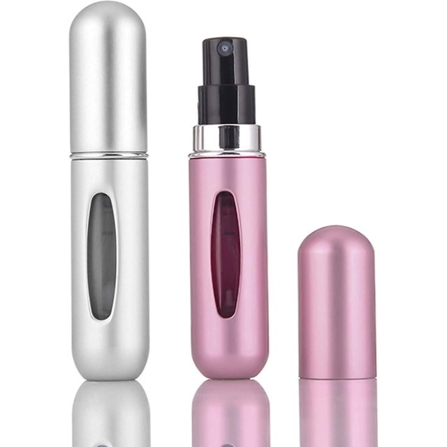 5ml Refillable Empty Bag Perfume Spray Bottle, Reusable Mini Atomizer, Travel Portable Pocket Spray Bottle