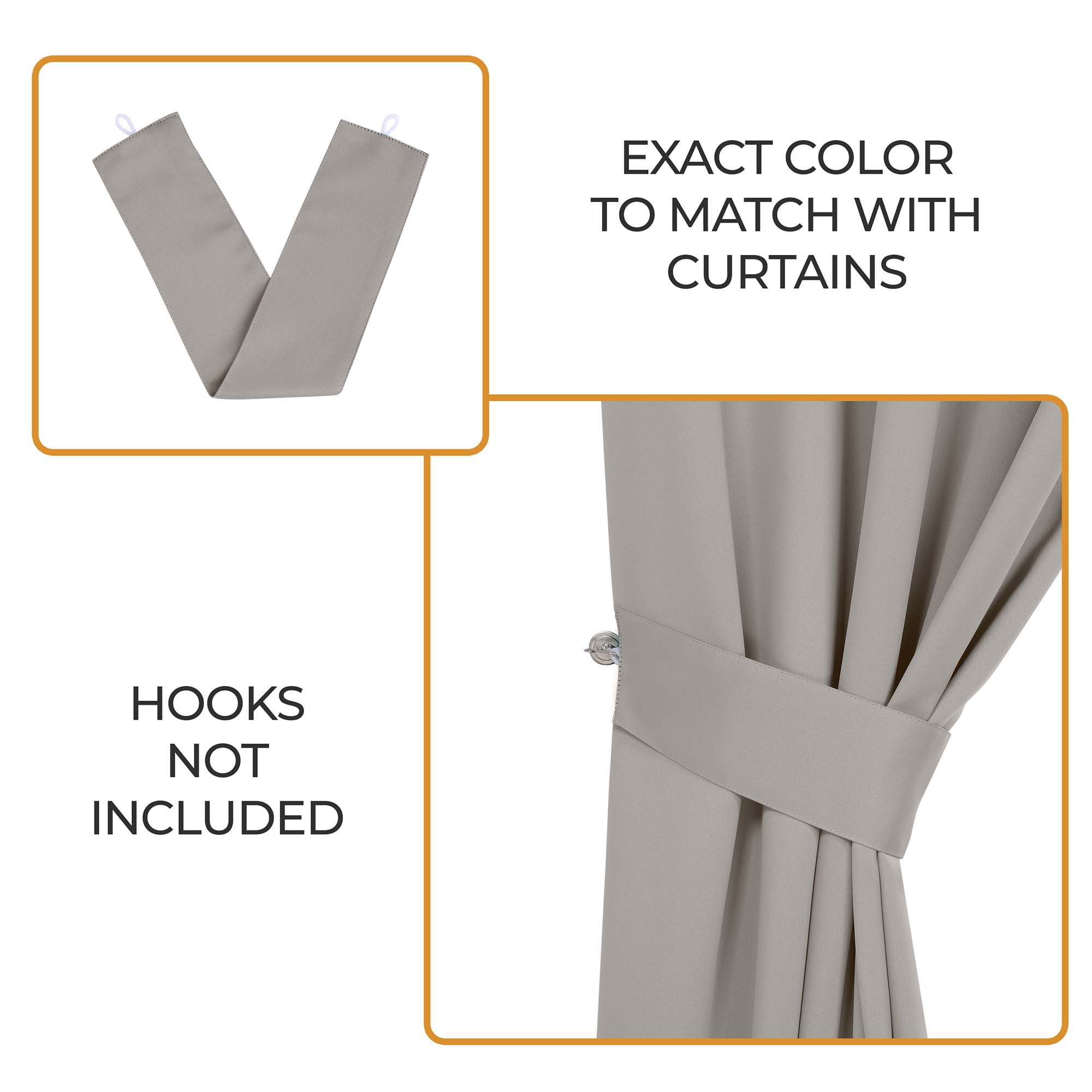 Superior Blackout Solid Light Filtering Grommet Curtain Panel Set, 46" x 108", Chrome