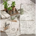 thumbnail image 3 of Fennco Styles Old Fashioned Script Print Design Tablecloth (55"x55" Tablecloth), 3 of 3