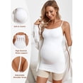 thumbnail image 5 of Athlemo Women's Maternity Tank Tops Casual Spaghetti Strap Pregnancy Cami Top, 5 of 8
