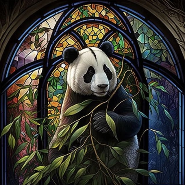 5D DIY Taladro Panda Kit Del Arte Artesanal 40x40cm