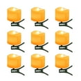 thumbnail image 1 of HEVIRGO 9Pcs/Set Tealight Flicker Candles with Clips Wave Edge Decorative Timer Function Flickering LED Candle Light for Christmas, 1 of 11