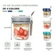 thumbnail image 3 of 4 Pack Overnight Oats Containers with Lids and Spoons, 12 Oz Glass Mason Overnight Oats Jars, Airtig, 3 of 5