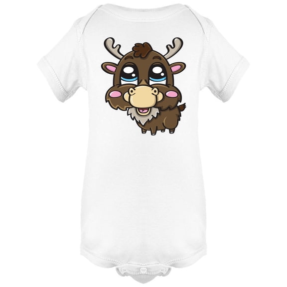 Cute Little Deer Smiling Bodysuit Infant -Image by Shutterstock, 6 Months