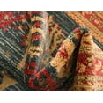thumbnail image 6 of Unique Loom Fars Collection Area Rug - Mesquite (3' 3" Round Blue/Red), 6 of 8