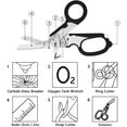 thumbnail image 5 of Emergency Rescue Shears,Trauma Shears,Stainless Steel Collapsible Scissors Pliers for Outdoor Camping Tools (Luminos-Black), 5 of 9