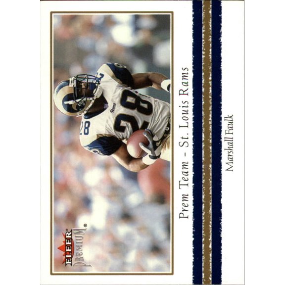 2002 Fleer Premium Prem Team #23 Marshall Faulk NFL Football Trading Card