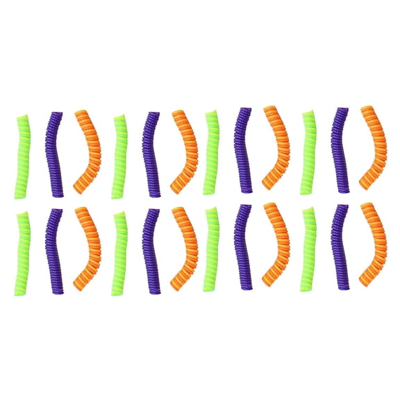 24 Mini Pencil Coil Wraps - Sensory Fidget Toy for Students, Adults and Children Office Calming Toy