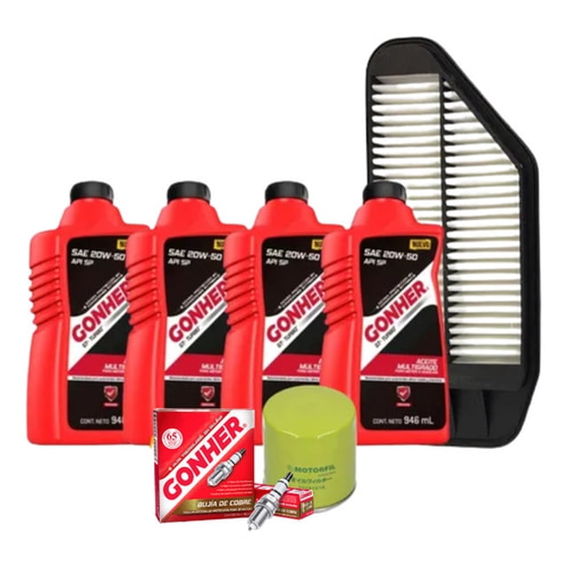 Kit Afinacin Spark 2011-2018 1.2 20w50 Bujia Gonher