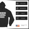 thumbnail image 6 of Skibidi Sigma Rizz Unisex Hoodie Funny Goat Gyatt Meme Zoomer Viral Humor, 6 of 7