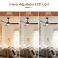 thumbnail image 6 of Costway 52'' Ceiling Fan with LED Light Reversible Ceiling Fan w/ Adjustable Temperature, 6 of 10