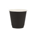 thumbnail image 6 of Restpresso 8 oz Black Paper Coffee Cup - Double Wall - 3 1/2" x 3 1/2" x 3 1/4" - 25 count box, 6 of 10