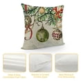 thumbnail image 4 of SHANXI Christmas Throw Pillow Covers Merry Christmas Wreath Winter Holiday Decorative Pillows for Couch Sofa Bed Home Decor 18x18in, 4 of 5