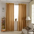 thumbnail image 2 of 1PC solid color five beauty satin pole curtain, suitable for decorating living room and bedroom curtains, 2 of 9