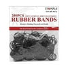 Donna Hair Rubber Bands 250 ct Black