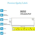 thumbnail image 2 of GREENCYCLE 6 Roll (350 Labels/Roll) Standard White Shipping Address Label Compatible for Dymo 30252 1-1/8''(28mm) X 3-1/2''(89mm) LabelWriter Printer,BPA Free, 2 of 7