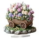 thumbnail image 2 of Tablero decorativo de decoración de carrito de flores 2D con Base, regalo de cumpleaños, coleccionables, de arte acrílicas para estante de, 2 of 8