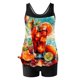 thumbnail image 1 of Traje de baño de dos piezas para mujer, trajes de baño para mujer, traje de baño de dos piezas con espalda de tirantes y estampado conservador para mujer, vestido de baño para mujer, 1 of 4