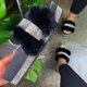 thumbnail image 1 of Zapatillas mullidas con diamantes de imitación para mujer, deslizadores de piel sintética con plataforma, sandalias sin cordones, zapatos planos, tama?o, 1 of 2