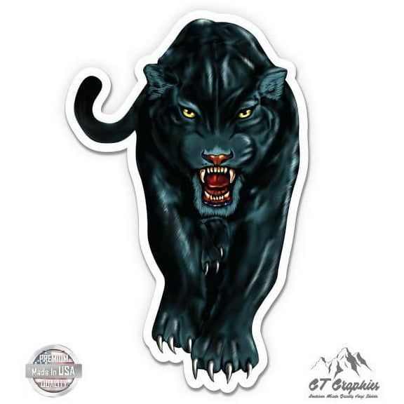 Black Panther - 3" Vinyl Sticker - For Car Laptop I-Pad Phone Helmet Hard Hat - Waterproof Decal
